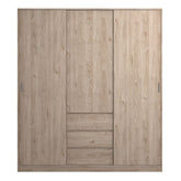 Naia Oak Wardrobe with 3 Doors